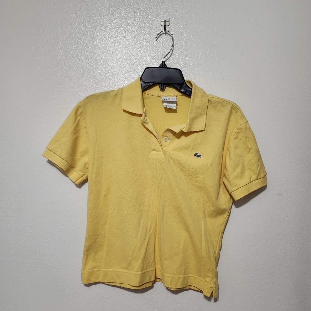 Lacoste Yellow Polo Shirt Classic Piqué Knit 42